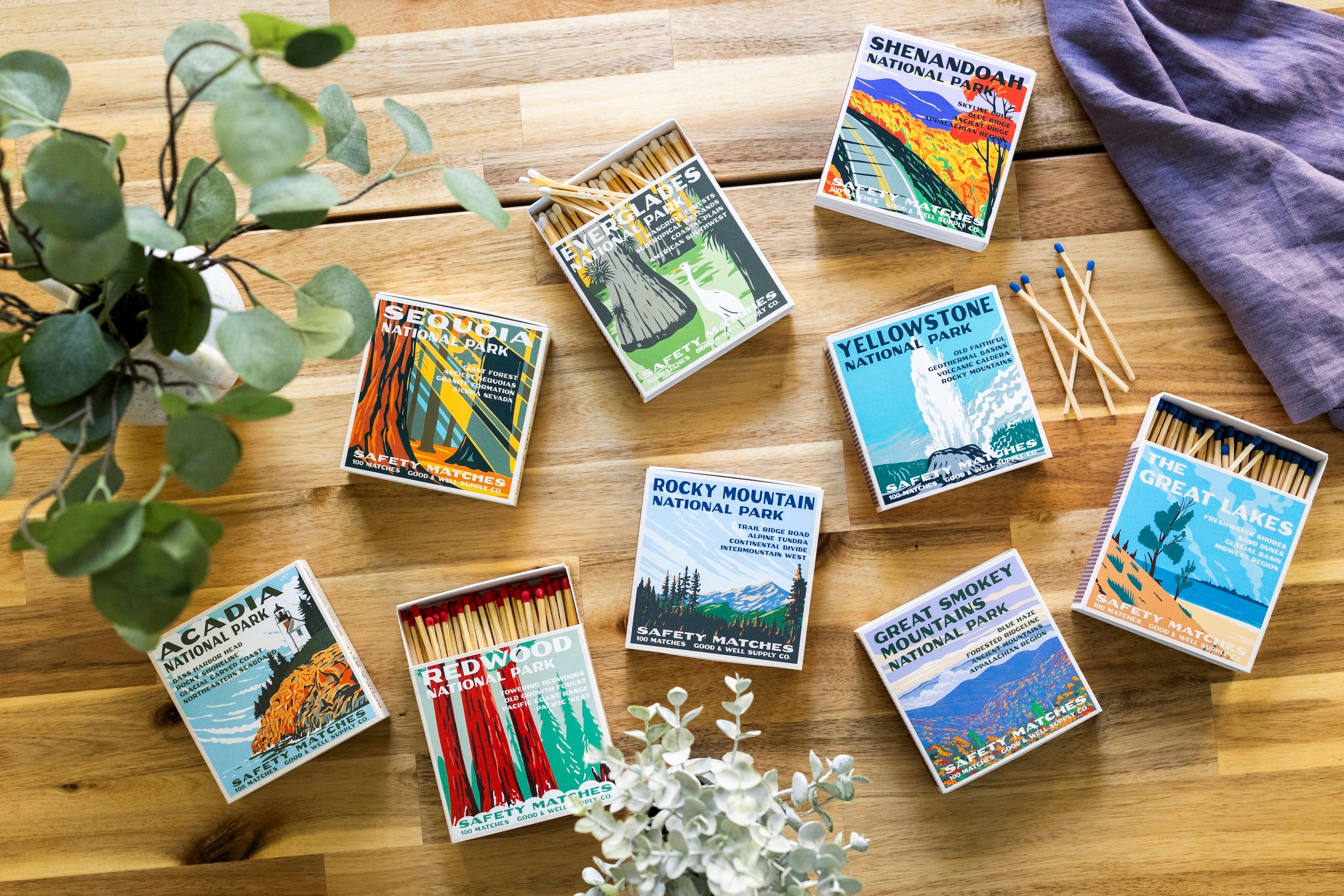 Redwood Vintage National Park Cabin Matches